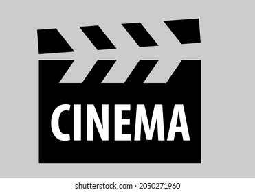 
isolated abstract cinema logo vector template on white background