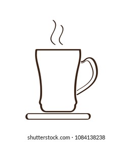 Isolated abstract coffee mug icon