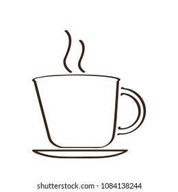 Isolated abstract coffee mug icon