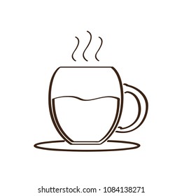 Isolated abstract coffee mug icon