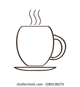 Isolated abstract coffee mug icon