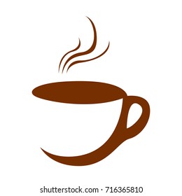 Isolated abstract coffee mug logo, Vector illustration - Shutterstock ID 716365810