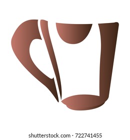 Isolated abstract coffee mug logo, Vector illustration