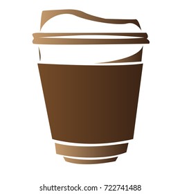 Isolated abstract coffee mug logo, Vector illustration