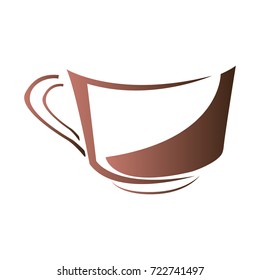 Isolated abstract coffee mug logo, Vector illustration