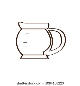 Isolated abstract coffeepot icon