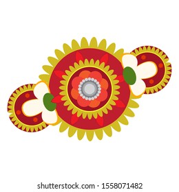 Isolated abstract colored flower image - Vector illustration