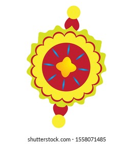 Isolated abstract colored flower image - Vector illustration