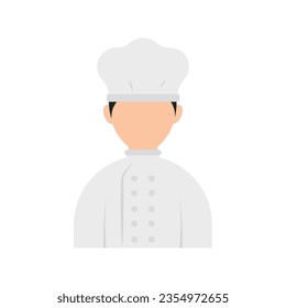 Isolated abstract colored male chef character Vector