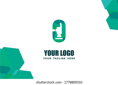 Isolated Abstract Colorful Monogram Logo Template. In Hammer Illustration and Alphabet Design Concept