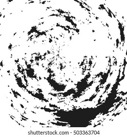 Isolated abstract colorful round shape red and orange color logo. Spinning spiral logotype. Autumn leaves circle icon. Floral decoration sign. Unusual frame symbol. Vector spining spiral illustration