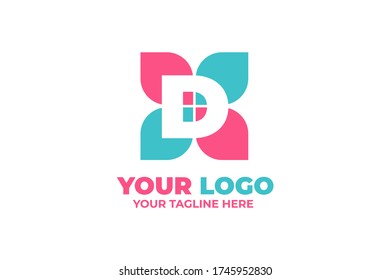 Isolated Abstract Company Logo Template in alphabetischem Design Konzept für Ihr Unternehmen, Ihr Unternehmen, Ihre Firma, Ihre Marke und vieles mehr