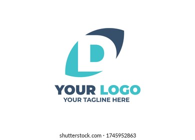 Isolated Abstract Company Logo Template in alphabet design concept for your business, company, firm, brand, and many more