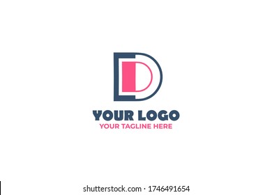 Isolated Abstract Company Logo Template in alphabet design concept for your business, company, firm, brand, and many more