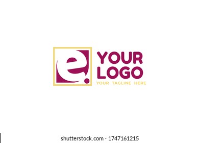 Isolated Abstract Company Logo Template in alphabet design concept for your business, company, firm, brand, and many more