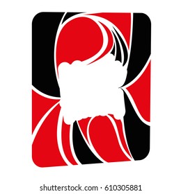 Isolated abstract composition on a white background, Vector illustration