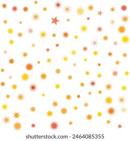 An isolated abstract cosmic star burst shape pattern background image design element.