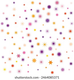 An isolated abstract cosmic star burst shape pattern background image design element.