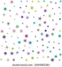 An isolated abstract cosmic star burst shape pattern background image design element.