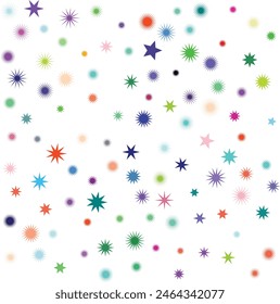 An isolated abstract cosmic star burst shape pattern background image design element.