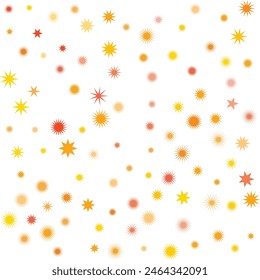 An isolated abstract cosmic star burst shape pattern background image design element.