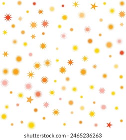 An isolated abstract cosmic star burst shape pattern background image design element.