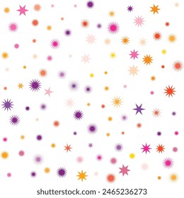 An isolated abstract cosmic star burst shape pattern background image design element.