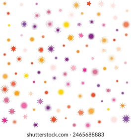 An isolated abstract cosmic star burst shape pattern background image design element.