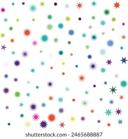 An isolated abstract cosmic star burst shape pattern background image design element.