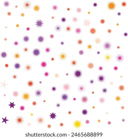 An isolated abstract cosmic star burst shape pattern background image design element.