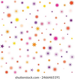 An isolated abstract cosmic star burst shape pattern background image design element.