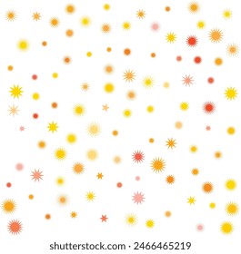 An isolated abstract cosmic star burst shape pattern background image design element.
