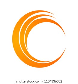 Isolated abstract decorative logo set, design element template on white background