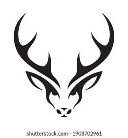 Isolated abstract deer - vector illustration