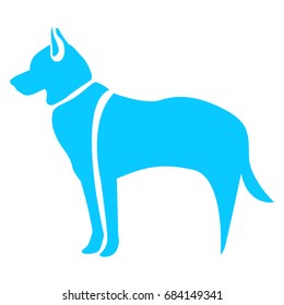 Isolated abstract dog on a white background, Vector illustration