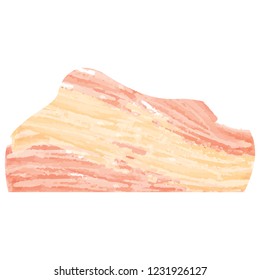 Isolated abstract flag sketch of spain. Vector illustration design