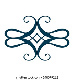 Isolated Abstract Floral pattern. Vector illustration