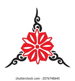 Isolated Abstract Flower Pattern. Vector illustration
decorative design elements