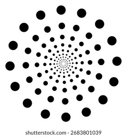 Isolated Abstract Geometric Line Design Element