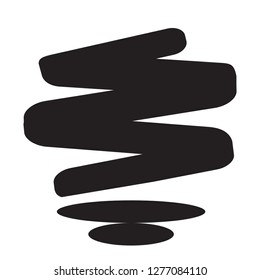 isolated abstract lightbulb concept. Vector illustration design