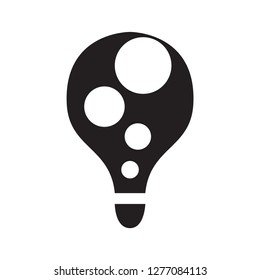 isolated abstract lightbulb concept. Vector illustration design