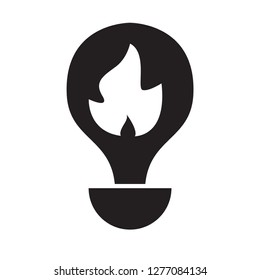 isolated abstract lightbulb concept. Vector illustration design