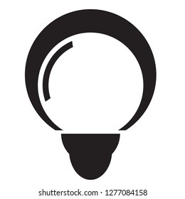 isolated abstract lightbulb concept. Vector illustration design
