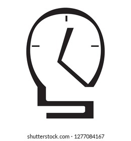 isolated abstract lightbulb concept. Vector illustration design