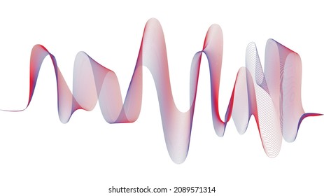 isolated abstract line wave with gradient color back ground can be use for a background or wallpaper for your template design project