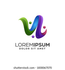 Plantilla de diseño de logotipo abstracto aislado