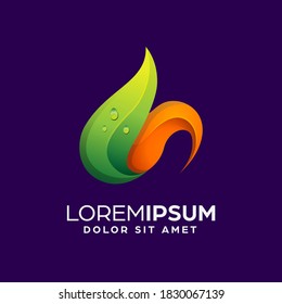 Plantilla de diseño de logotipo abstracto aislado