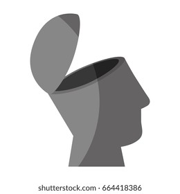 isolated abstract open mind