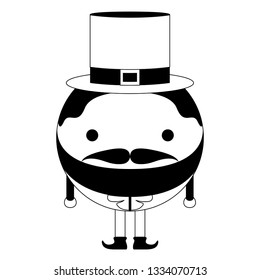 Isolated abstract patrick day elf. Vector illustration design
