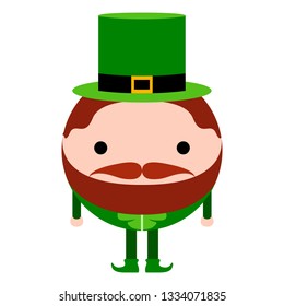 Isolated abstract patrick day elf. Vector illustration design